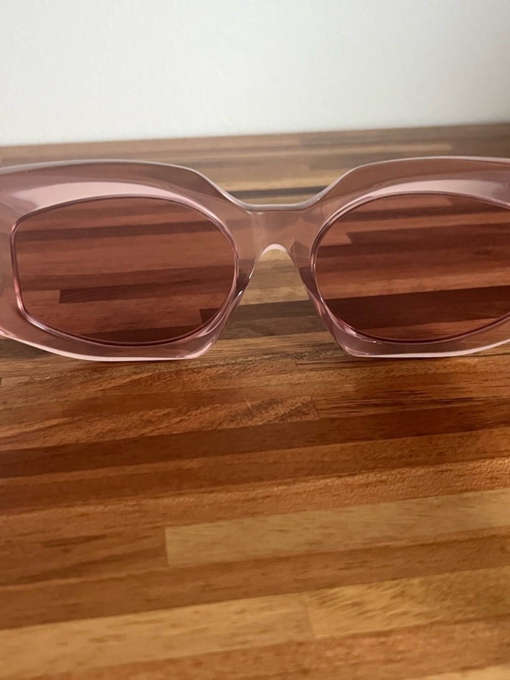 NWT Celine Translucent Pink 3 dot Cateye Sunglasses with case and box - Picture 10 of 13